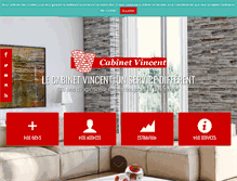 Tablet Screenshot of cabinetvincent.fr